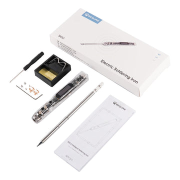 SEQURE SI012 Intelligent OLED Electric Soldering Iron Sensitivity Adjustable Built-in Buzzer Suitable for T12|TS Soldering Iron Tip
